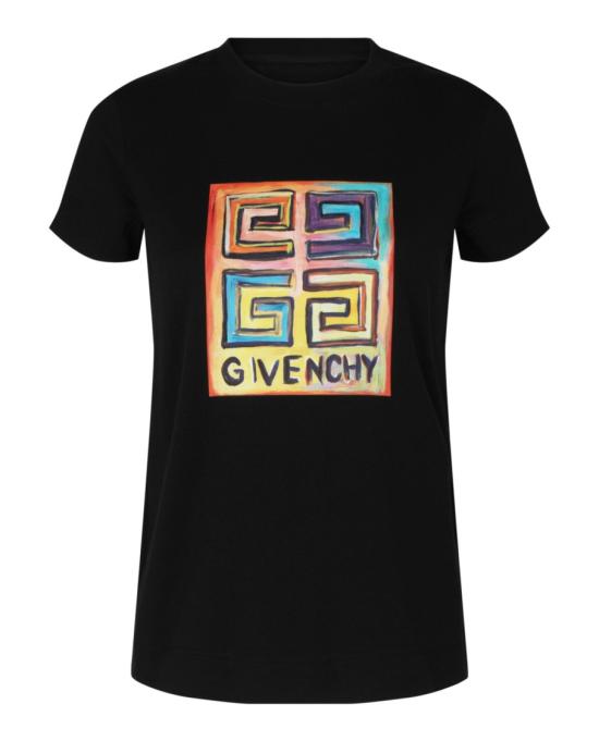  지방시 반팔 티셔츠 BW707Y 3Z96 001 00002 L Black