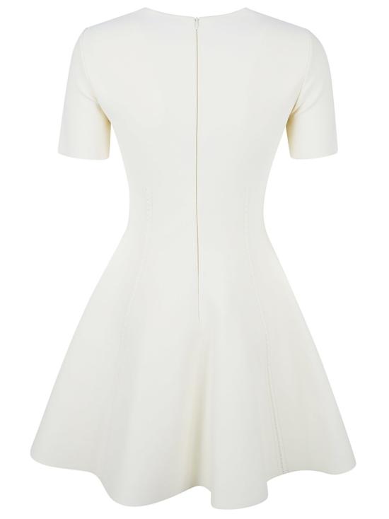 26SS 알렉산더 맥퀸 미디 원피스 863054Q1BGL9004 White - ALEXANDER MCQUEEN