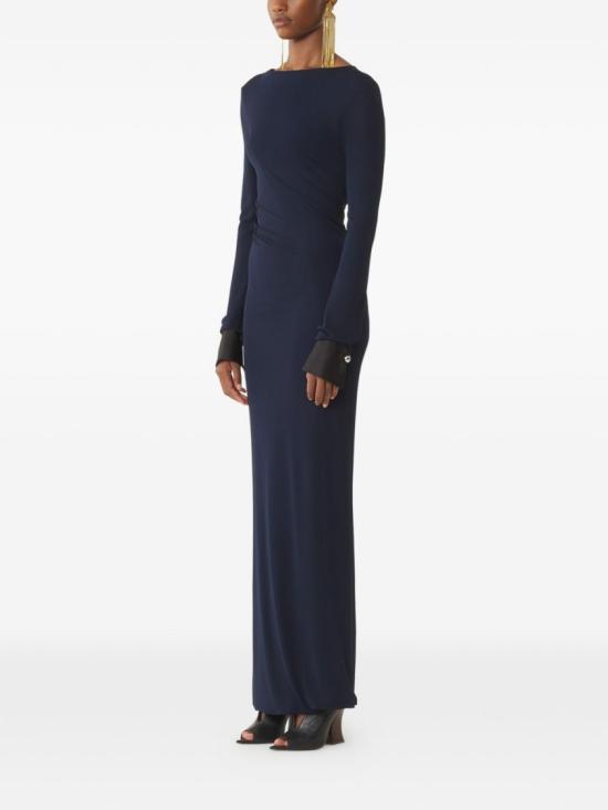 26SS 랑방 롱 원피스 RW DR0040 6246 P26 29 Blue - LANVIN