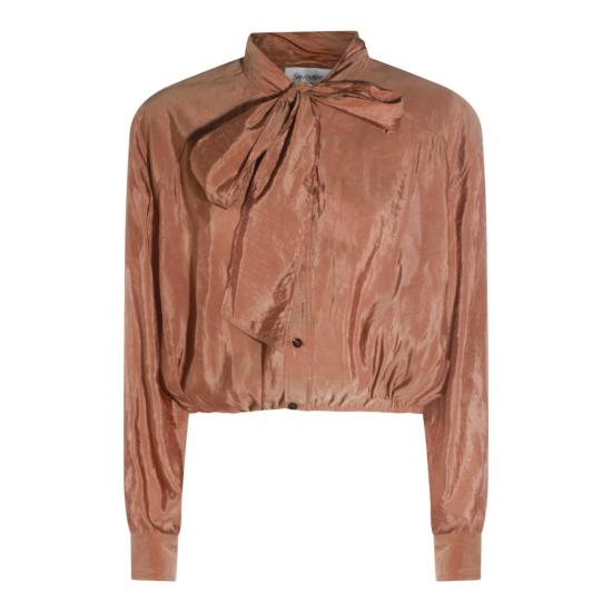 26SS 생로랑 블라우스 856436Y3K312005 Brown