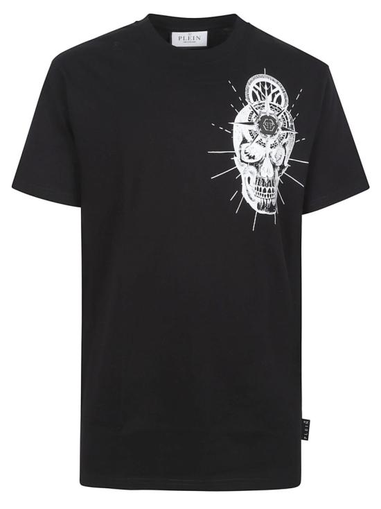 26SS 필립 플레인 반팔 티셔츠 MTK8857PJY002N02 Black