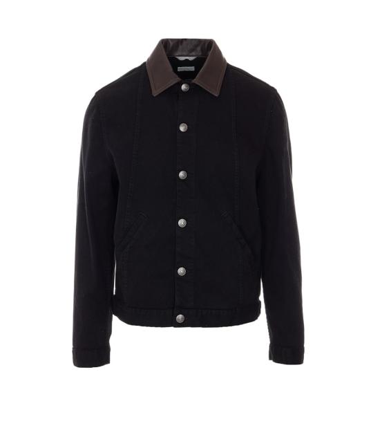  브루넬로 쿠치넬리 데님 자켓 데님 재킷 블랙