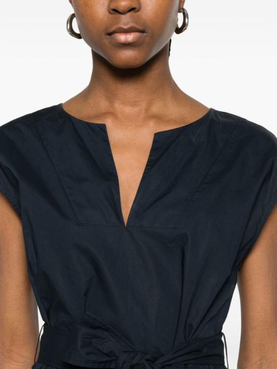  울리치 숏 원피스 코튼 반팔 드레스 (블루) - WOOLRICH