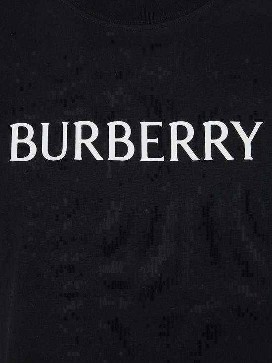 26SS 버버리 로고 코튼 티셔츠 8118977 Black - BURBERRY