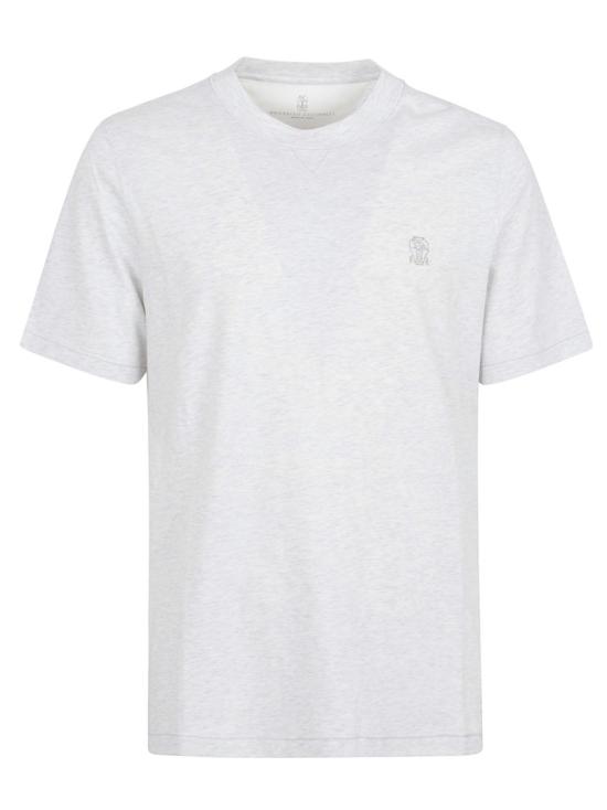 26SS 브루넬로 쿠치넬리 반팔 티셔츠 M0B131328G CKP33 White