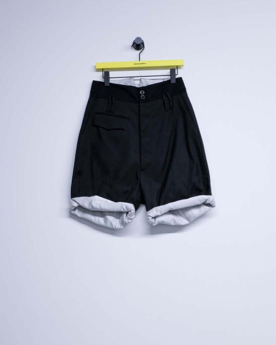  나마체코 숏팬츠 팬 테일러드 쇼츠 블랙