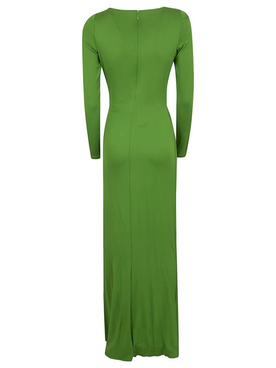 26SS 엘리자베타프랜치 롱 원피스 ABR1461E2 Green - ELISABETTA FRANCHI