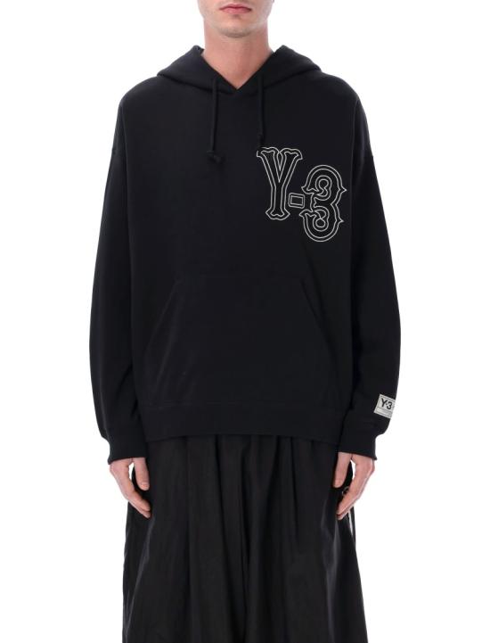 26SS 와이쓰리 후드 티셔츠 KQ9305 Black