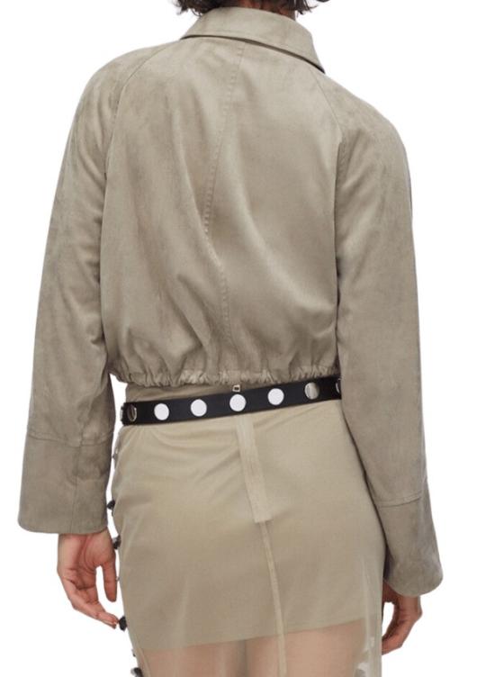 26SS 리우조 봄버 자켓 WA6168 E1090 Grey - LIU JO