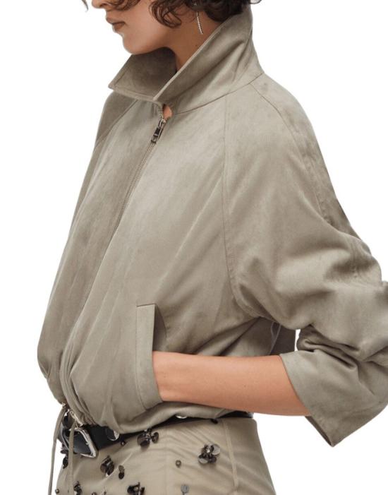 26SS 리우조 봄버 자켓 WA6168 E1090 Grey - LIU JO