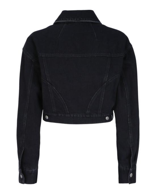  알렉산더 맥퀸 데님 자켓 718516 QMAB5 1000 00002 38 Black - ALEXANDER MCQUEEN