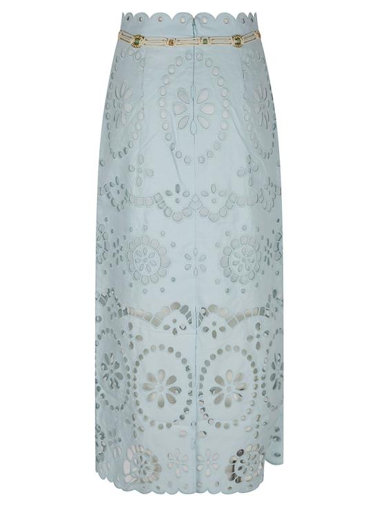 26SS 짐머만 롱 스커트 6179SRS261 Grey - ZIMMERMANN