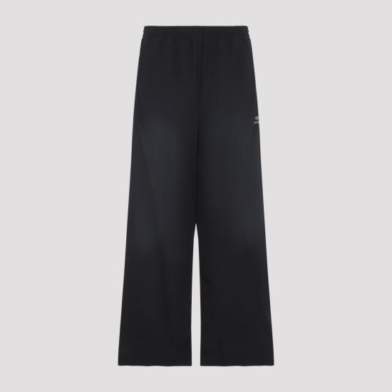 26SS 발렌시아가 스트레이트 팬츠 862411 TPQ38 Black - BALENCIAGA