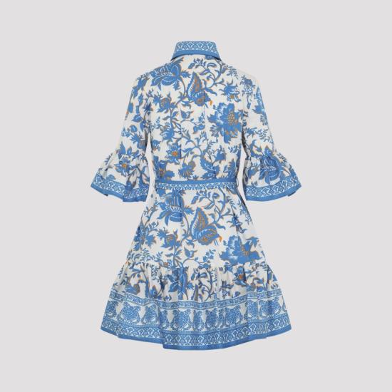 26SS 에트로 미디 원피스 WRHA0585 AKH16 Blue - ETRO