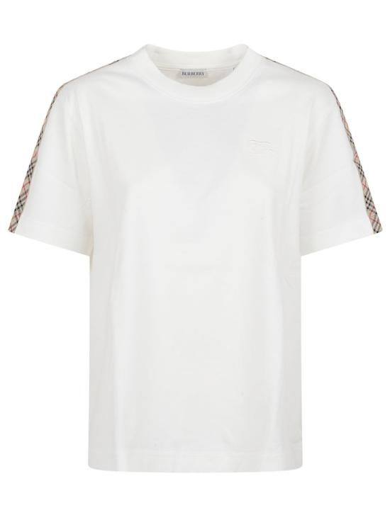 26SS 버버리 체크 숏 슬리브 티셔츠 8106280 B7078 White