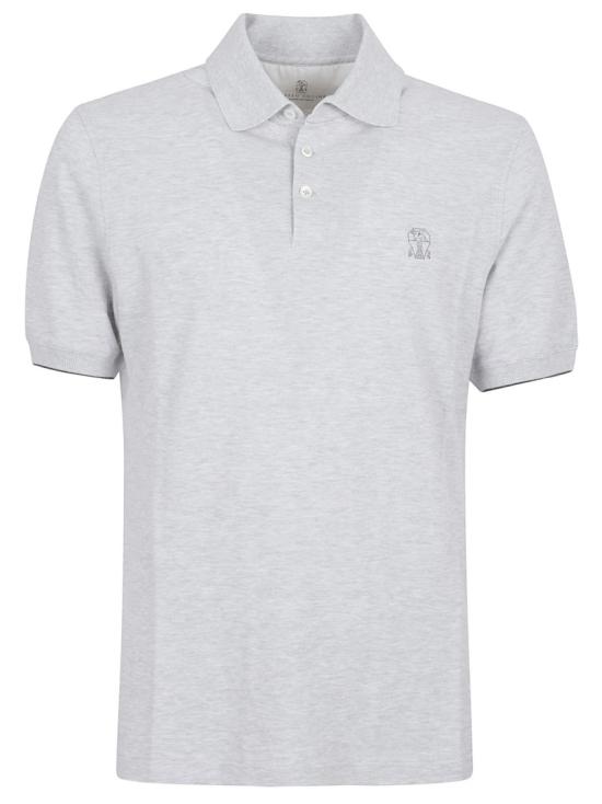26SS 브루넬로 쿠치넬리 피케 폴로 셔츠 ME8548788 CH200 White