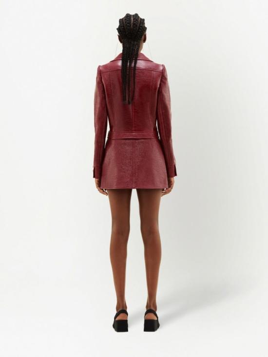 26SS 쿠레쥬 가죽 자켓 PERCBL005VY0014 4034 Burgundy - COURREGES