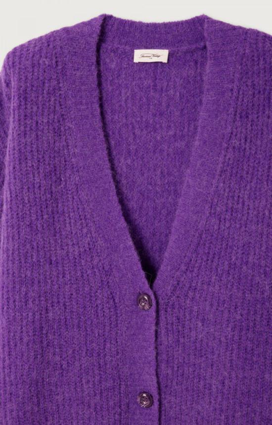  아메리칸 빈티지 가디건 이스트 딥 V넥  스웨터 코스모스 - AMERICAN VINTAGE