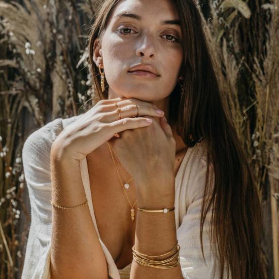  아마노 스튜디오 팔찌 자개 망치질 커프 - AMANO STUDIO