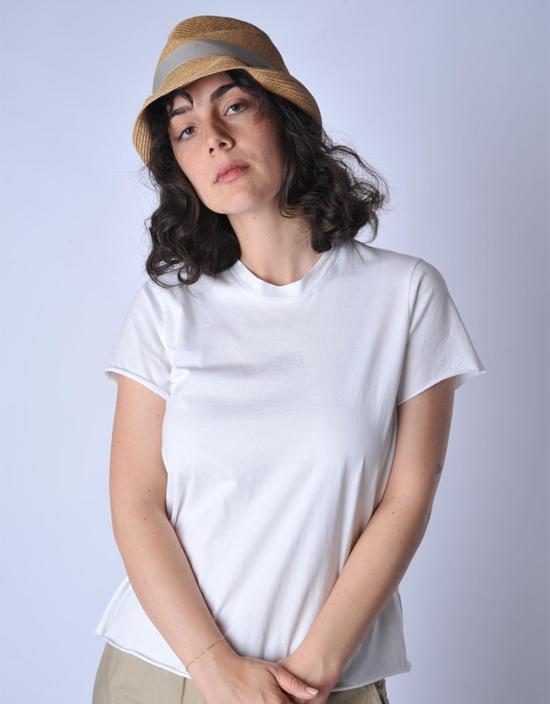  Mature Ha 모자 성숙한 Ha 혼합 리본 작은 챙 박스형  갈색/회색 - OTHER BRANDS