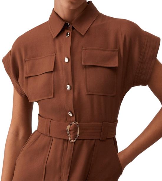 26SS 리우조 미디 원피스 CA6299 T2508 Brown - LIU JO