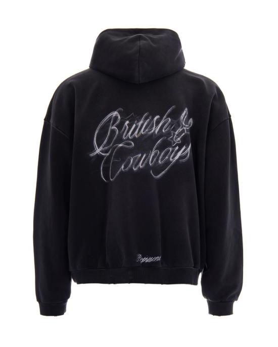 26SS 리프레젠트 후드 티셔츠 7047121 Black - REPRESENT