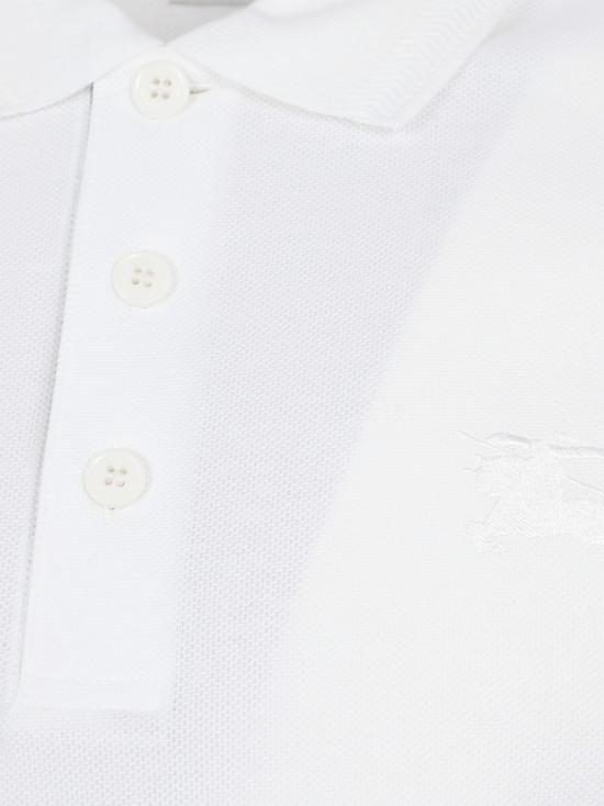 26SS 버버리 코튼 폴로 티셔츠 8099166 A1464 White - BURBERRY