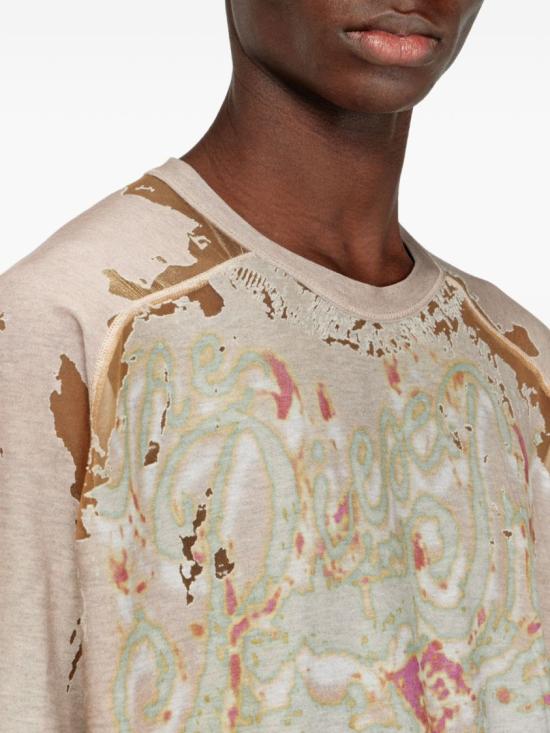 26SS 디젤 반팔 티셔츠 A23453 0SIBV 7GJA Neutrals - DIESEL