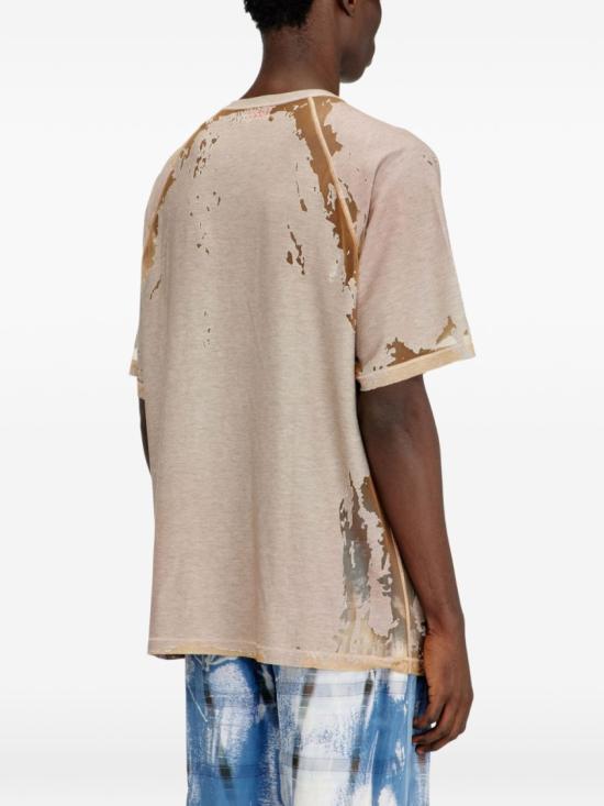 26SS 디젤 반팔 티셔츠 A23453 0SIBV 7GJA Neutrals - DIESEL