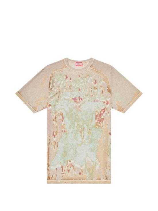 26SS 디젤 반팔 티셔츠 A23453 0SIBV 7GJA Neutrals