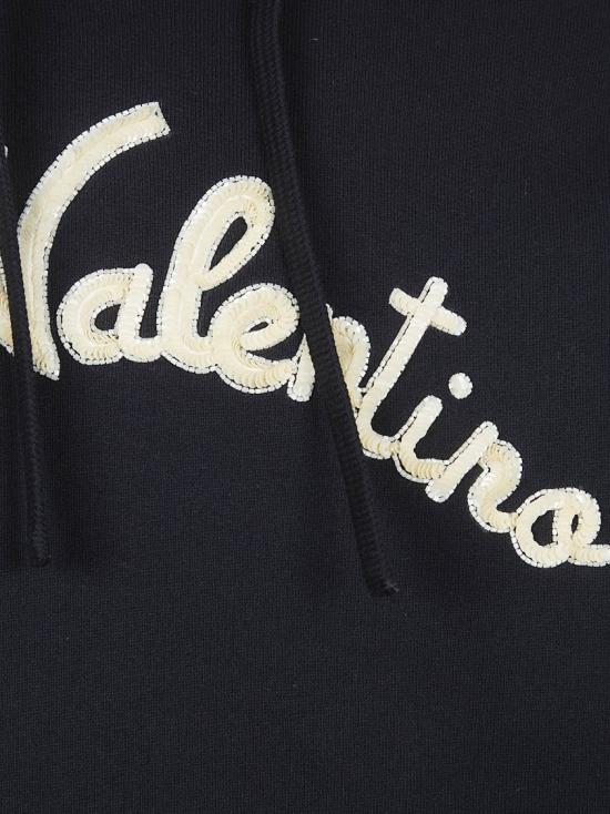 26SS 발렌티노 가라바니 후드 티셔츠 8V3MF28NBCS 0NO Black - VALENTINO GARAVANI