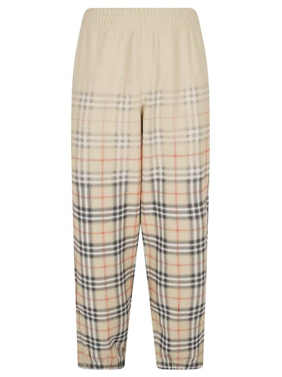 26SS 버버리 그라디언트 체크 코튼 조깅 팬츠 8119036 B9368 Grey