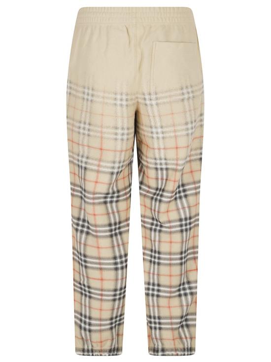 26SS 버버리 그라디언트 체크 코튼 조깅 팬츠 8119036 B9368 Grey - BURBERRY