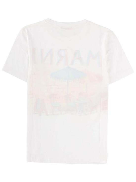  마르니 반팔 티셔츠 프린트 티셔츠 화이트 - MARNI