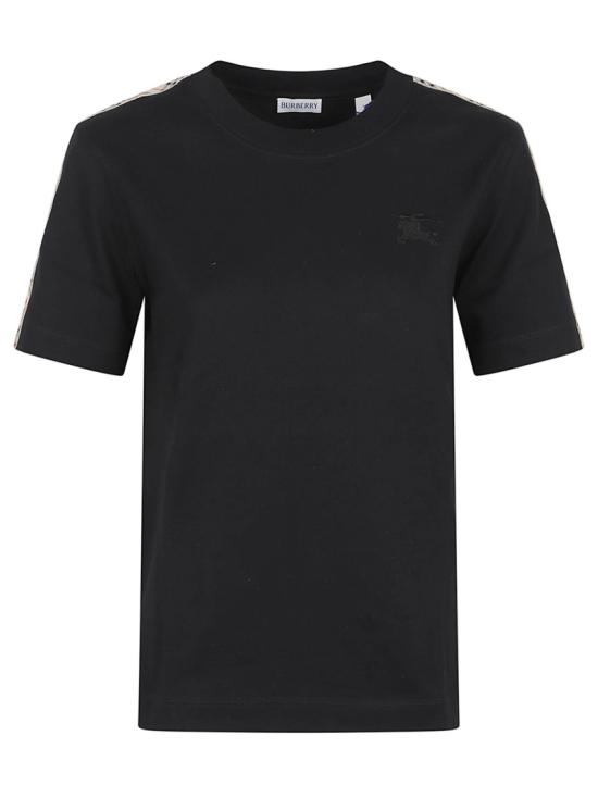 26SS 버버리 체크 숏 슬리브 티셔츠 8106282 A1189 Black