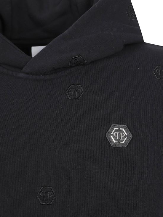 26SS 필립 플레인 후드 티셔츠 MJB3874PTE003N0202 Black - PHILIPP PLEIN