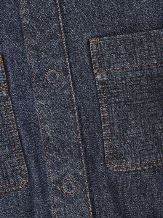  펜디 데님 자켓 데님 코튼 재킷 블루 - FENDI