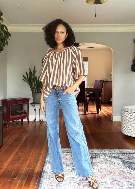  에이스 앤 지그 블라우스 에이스 & 지그 지지 탑 크레타 - ACE & JIG