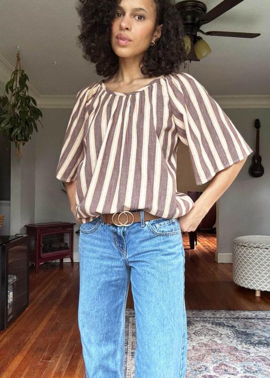  에이스 앤 지그 블라우스 에이스 & 지그 지지 탑 크레타