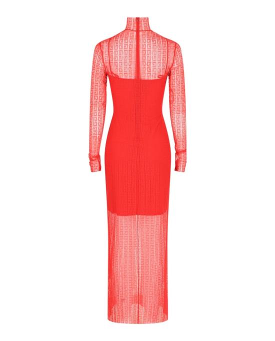  지방시 롱 원피스 BW21KL 20ET 640 60210 34 Red - GIVENCHY