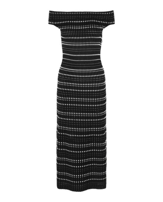  알렉산더 맥퀸 미디 원피스 758548 Q1A6P 1104 00008 L Black