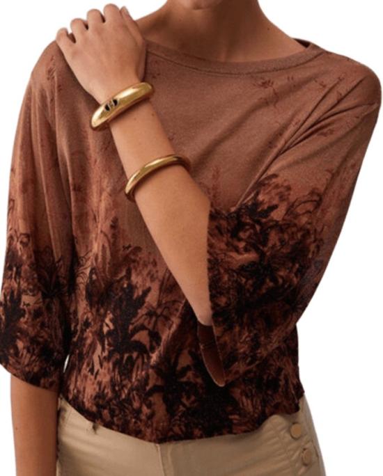 26SS 리우조 블라우스 CA6355 MA71N Brown - LIU JO