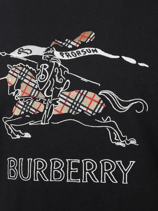 26SS 버버리 릴렉스드 핏 EKD 스케치 코튼 티셔츠 8121033 A1189 Black - BURBERRY