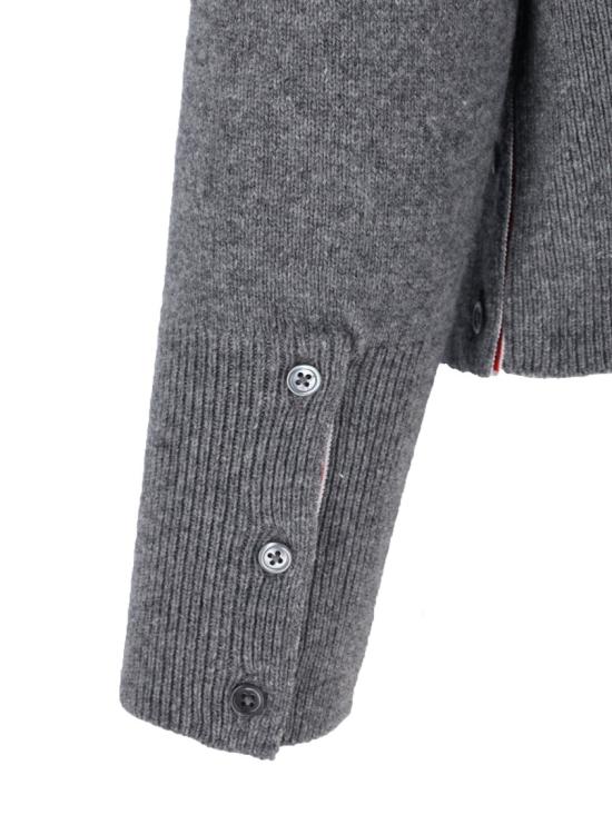 26SS 톰브라운 메리노 울 홀리데이 헥터 4바 풀오버 MKA573A Y1029035 Grey - THOM BROWNE