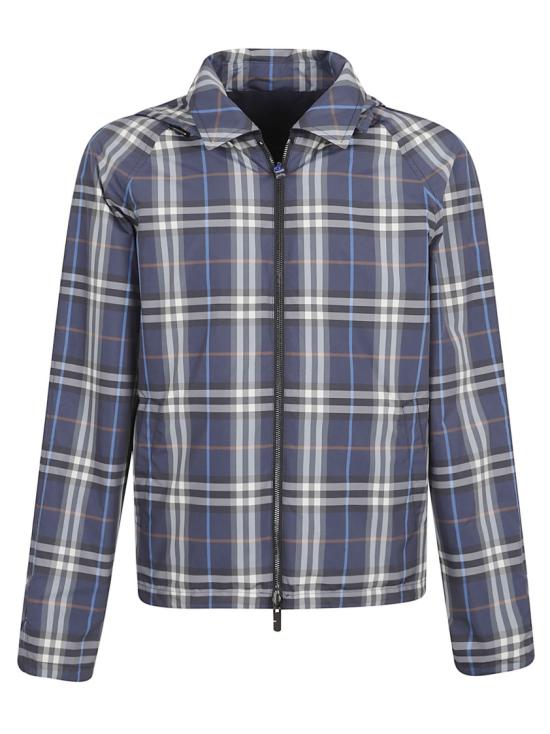 26SS 버버리 리버시블 체크 코튼 자켓 8118012 C4008 Black - BURBERRY