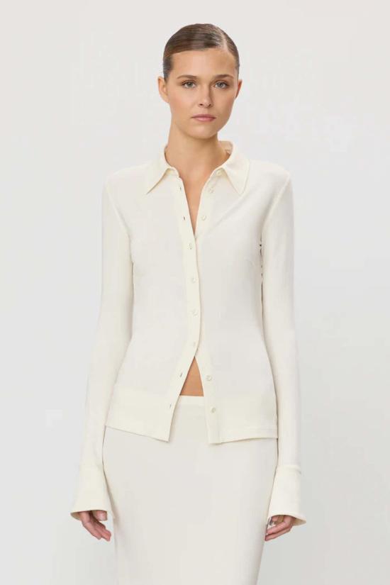  에태르네 블라우스 에테르네 찰리 탑 아이보리