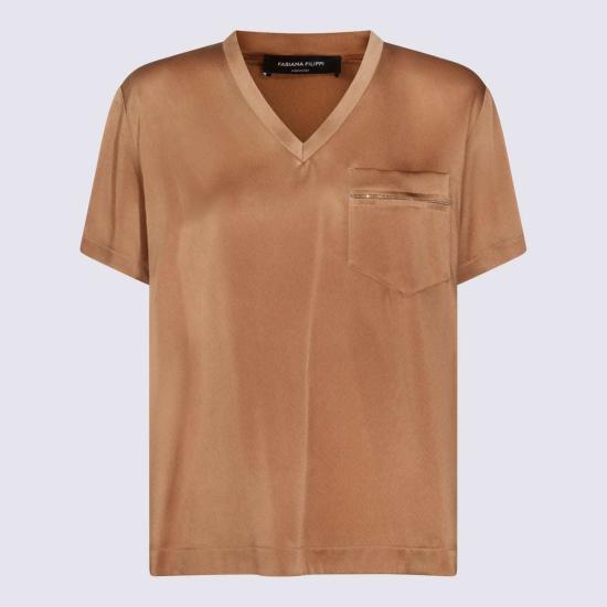  파비아나 필리피 민소매 티셔츠 Fabiana Filippi 탱크 탑 화이트