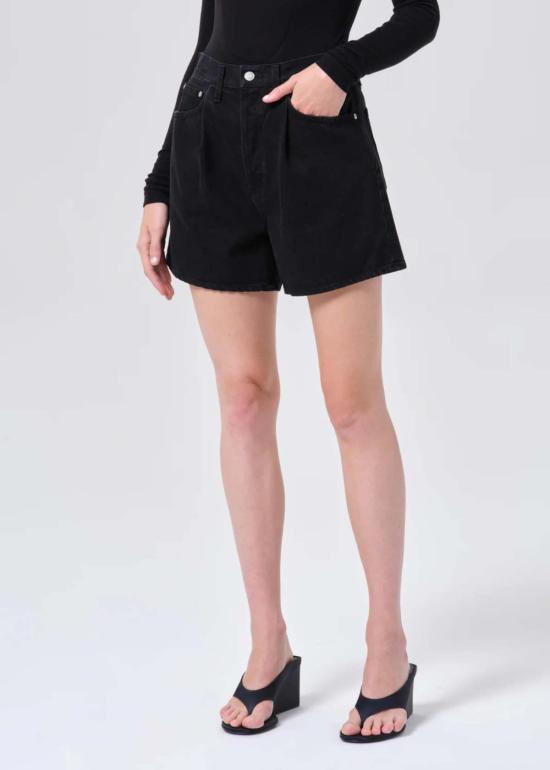  에이골디 데님 숏팬츠 아골드 로다 플리츠 A라인 쇼츠 홀트 - AGOLDE