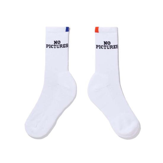  큘 양말 쿨레 노 픽처스  화이트