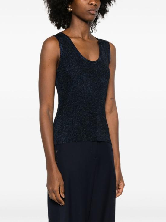  파비아나 필리피 민소매 티셔츠 Fabiana Filippi 탱크 탑 블루 - FABIANA FILIPPI